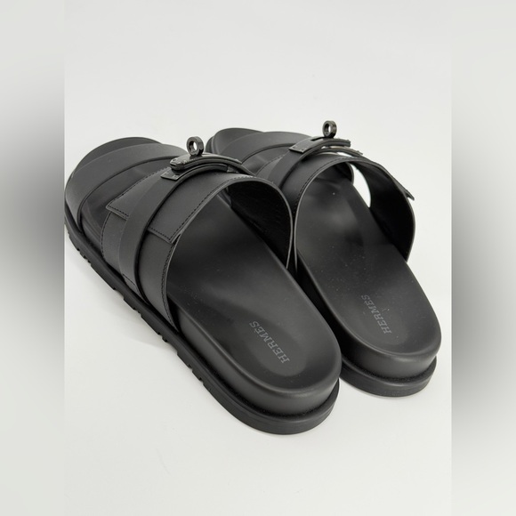 Hermes Jackson Sandals Black Size 40 EU - Picture 8 of 12